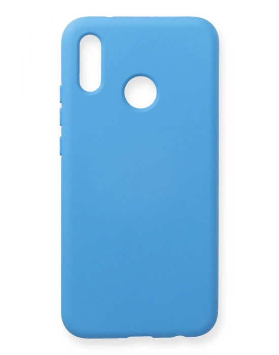 Newface Huawei P20 Lite Kılıf Nano içi Kadife Silikon - Mavi