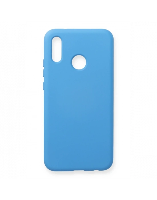 Newface Huawei P20 Lite Kılıf Nano içi Kadife Silikon - Mavi