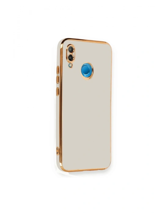 Newface Huawei P20 Lite Kılıf Volet Silikon - Beyaz