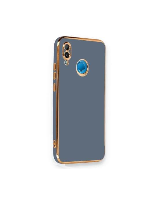 Newface Huawei P20 Lite Kılıf Volet Silikon - Mavi