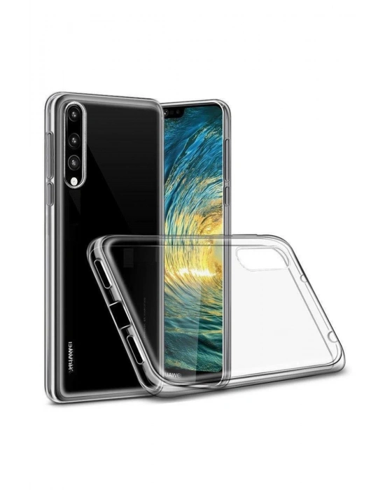 Newface Huawei P30 Lite Kılıf Lüx Şeffaf Silikon