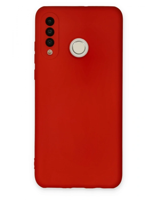 Newface Huawei P30 Lite Kılıf Nano içi Kadife Silikon - Kırmızı