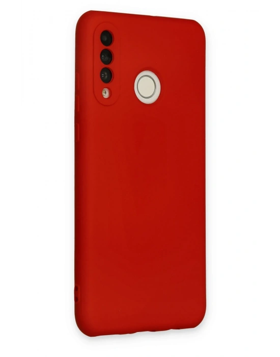 Newface Huawei P30 Lite Kılıf Nano içi Kadife Silikon - Kırmızı