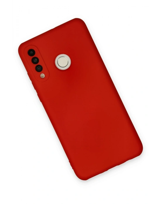 Newface Huawei P30 Lite Kılıf Nano içi Kadife Silikon - Kırmızı