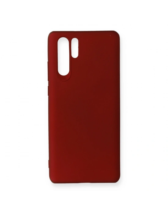Newface Huawei P30 Pro Kılıf First Silikon - Bordo