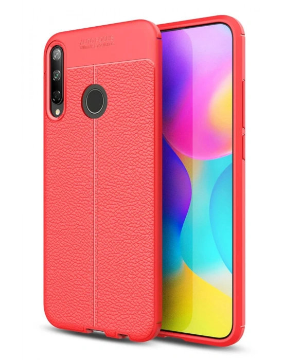 Newface Huawei P40 Lite E Kılıf Auto Focus Kapak - Kırmızı