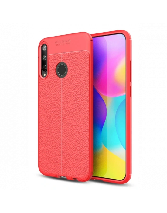 Newface Huawei P40 Lite E Kılıf Auto Focus Kapak - Kırmızı