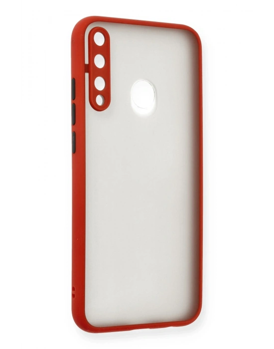 Newface Huawei P40 Lite E Kılıf Montreal Silikon Kapak - Kırmızı