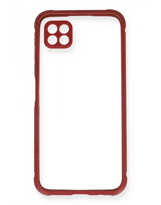 Newface Huawei P40 Lite Kılıf Miami Şeffaf Silikon - Fuşya