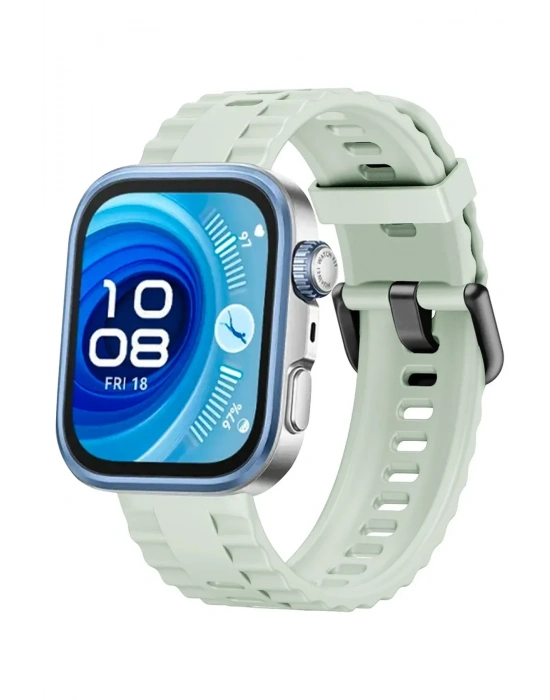 Newface Huawei Watch Fit 3 Klasik Kordon - Açık Yeşil