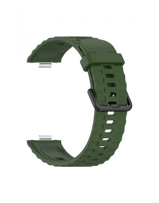 Newface Huawei Watch Fit 3 Klasik Kordon - Koyu Yeşil