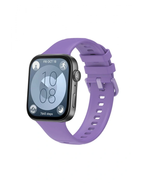 Newface Huawei Watch Fit 3 Klasik Kordon - Lila