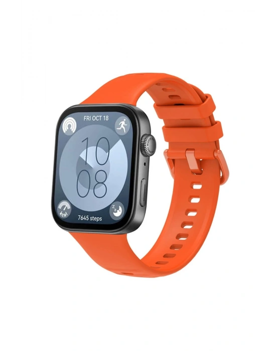 Newface Huawei Watch Fit 3 Klasik Kordon - Turuncu