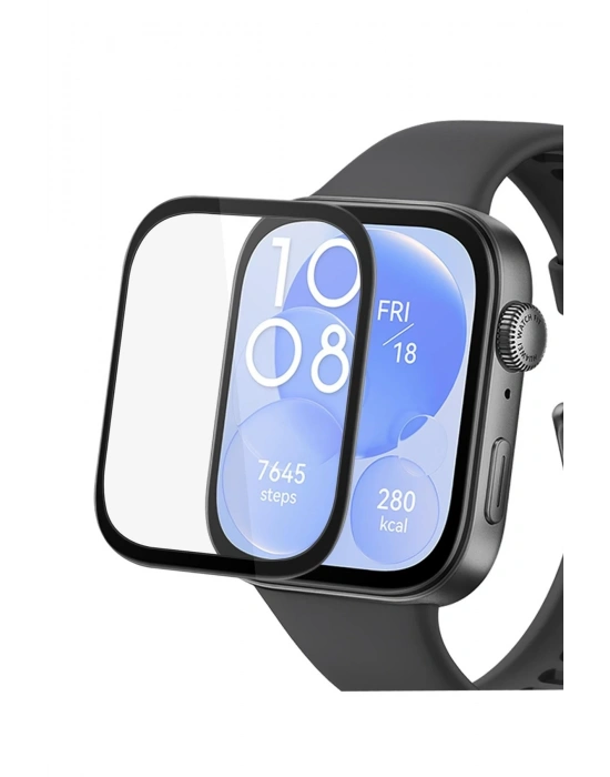 Newface Huawei Watch Fit 3 Polymer Nano Ekran Koruyucu - Şeffaf