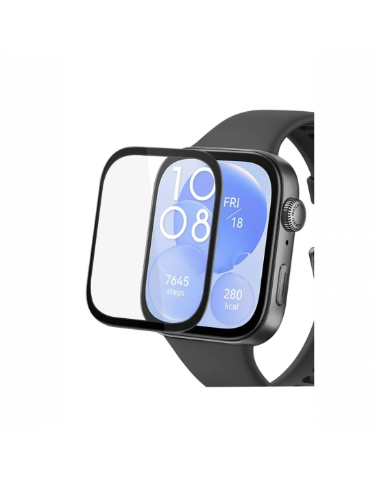 Newface Huawei Watch Fit 3 Polymer Nano Ekran Koruyucu - Şeffaf