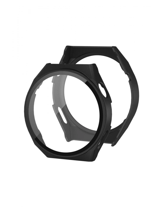 Newface Huawei Watch GT2 42mm Dota Camlı Kasa Ekran Koruyucu - Siyah