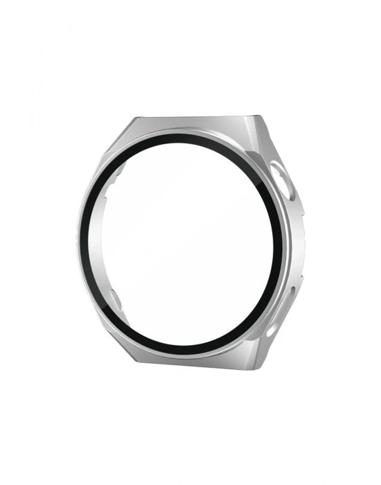 Newface Huawei Watch GT2 46mm Dota Camlı Kasa Ekran Koruyucu - Gümüş