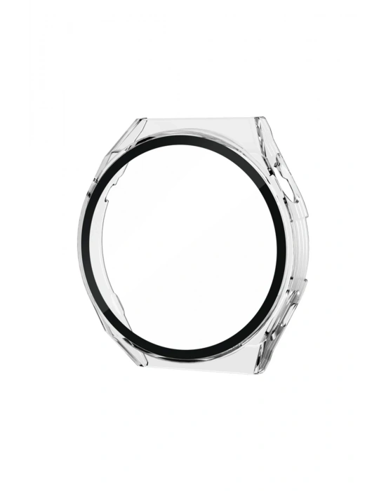 Newface Huawei Watch GT2 46mm Dota Camlı Kasa Ekran Koruyucu - Şeffaf