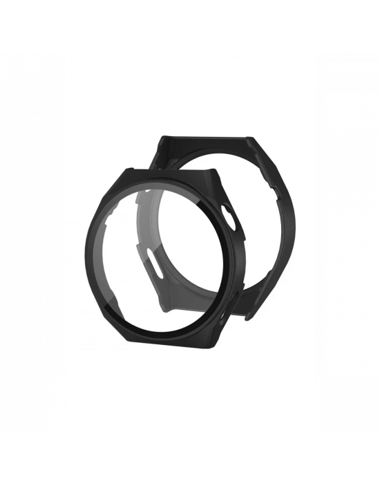 Newface Huawei Watch GT3 42mm Dota Camlı Kasa Ekran Koruyucu - Siyah