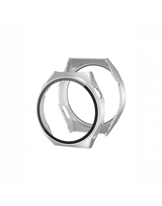 Newface Huawei Watch GT3 46mm Dota Camlı Kasa Ekran Koruyucu - Gümüş