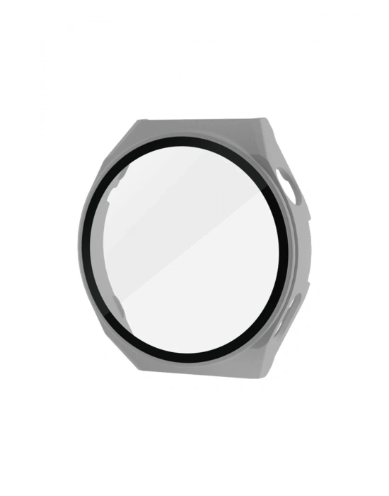 Newface Huawei Watch GT3 Pro 43mm Dota Camlı Kasa Ekran Koruyucu - Gri