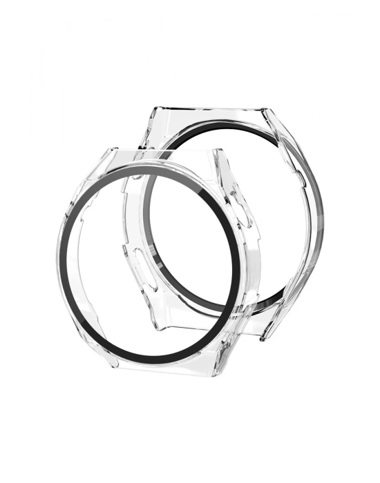 Newface Huawei Watch GT3 Pro 43mm Dota Camlı Kasa Ekran Koruyucu - Şeffaf