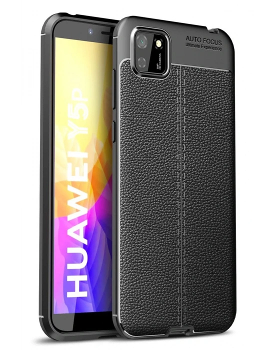 Newface Huawei Y5P Kılıf Auto Focus Kapak - Siyah