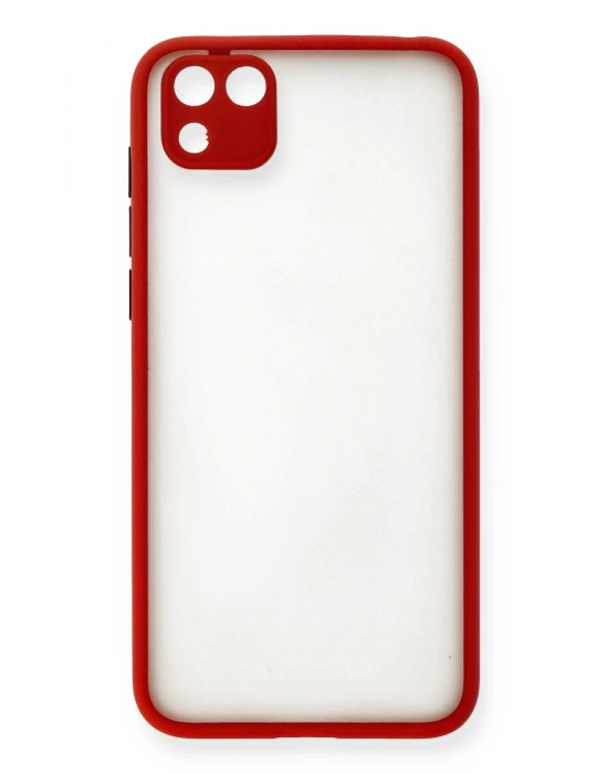 Newface Huawei Y5P Kılıf Montreal Silikon Kapak - Kırmızı