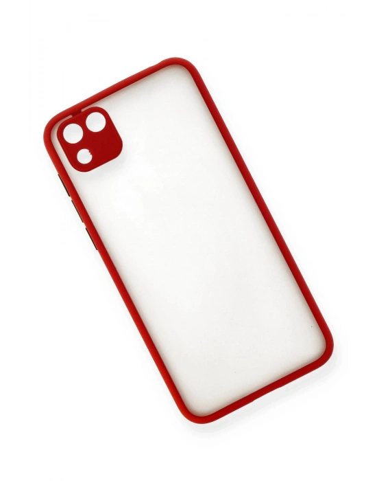 Newface Huawei Y5P Kılıf Montreal Silikon Kapak - Kırmızı