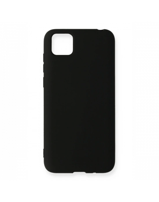 Newface Huawei Y5P Kılıf Nano içi Kadife Silikon - Siyah