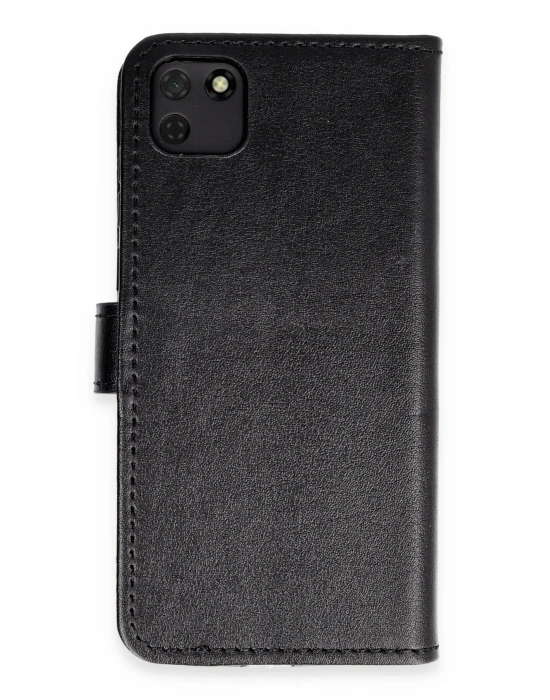 Newface Huawei Y5P Kılıf Trend S Plus Kapaklı Kılıf - Siyah