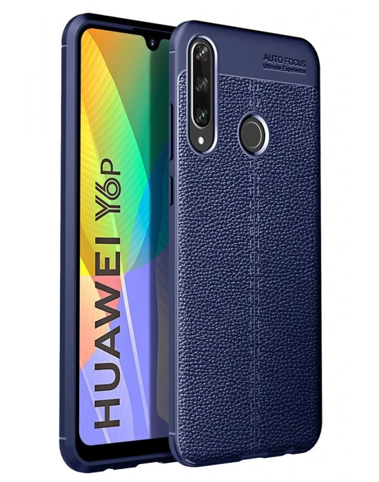 Newface Huawei Y6P Kılıf Auto Focus Kapak - Lacivert