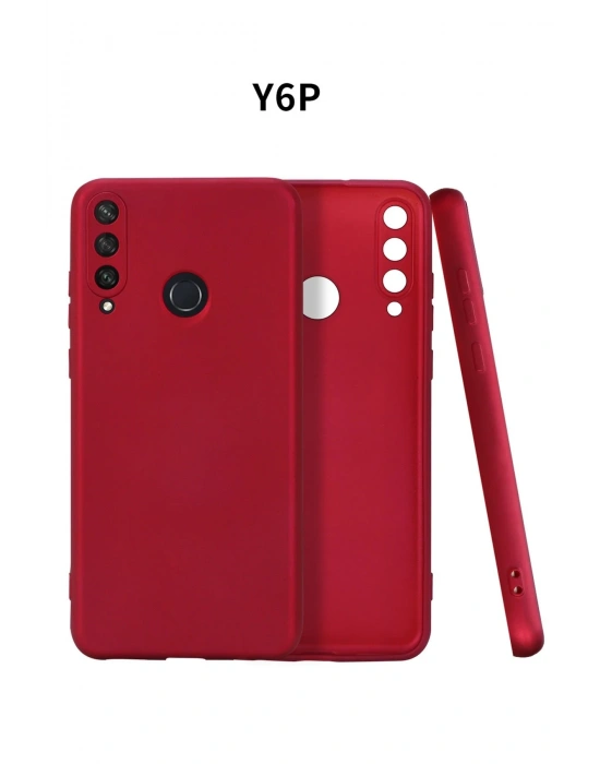 Newface Huawei Y6P Kılıf First Silikon - Bordo