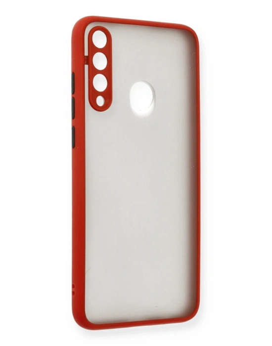 Newface Huawei Y6P Kılıf Montreal Silikon Kapak - Kırmızı