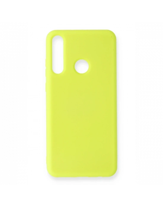 Newface Huawei Y6P Kılıf Nano içi Kadife Silikon - Sarı