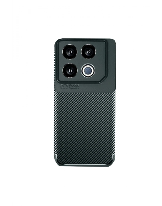 Newface İnfinix GT 20 Pro Kılıf Auto Focus Karbon Kapak - Koyu Yeşil