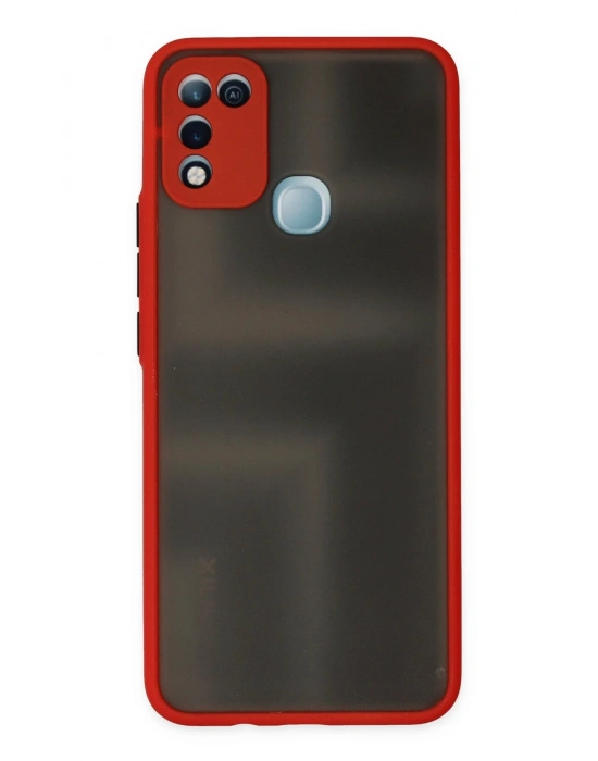 Newface İnfinix Hot 10 Play Kılıf Montreal Silikon Kapak - Kırmızı