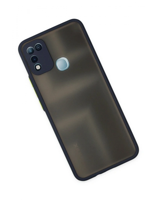 Newface İnfinix Hot 10 Play Kılıf Montreal Silikon Kapak - Lacivert