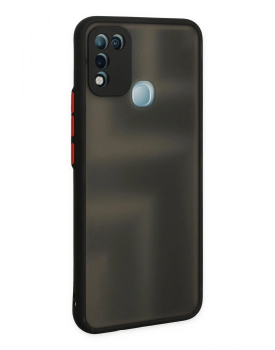 Newface İnfinix Hot 10 Play Kılıf Montreal Silikon Kapak - Siyah