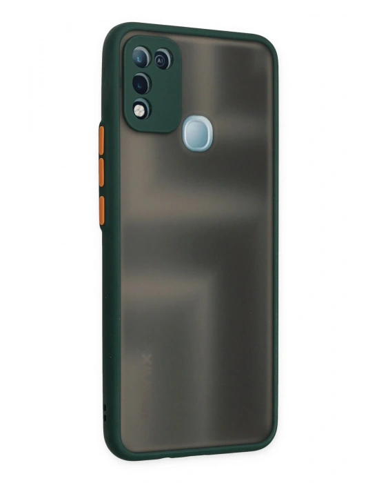 Newface İnfinix Hot 10 Play Kılıf Montreal Silikon Kapak - Yeşil