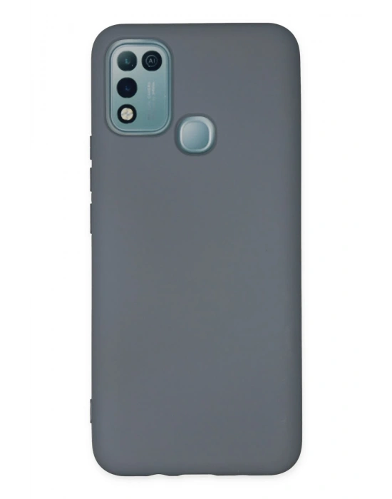 Newface İnfinix Hot 10 Play Kılıf Nano içi Kadife Silikon - Gri