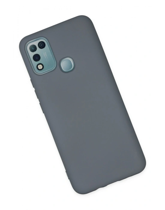 Newface İnfinix Hot 10 Play Kılıf Nano içi Kadife Silikon - Gri