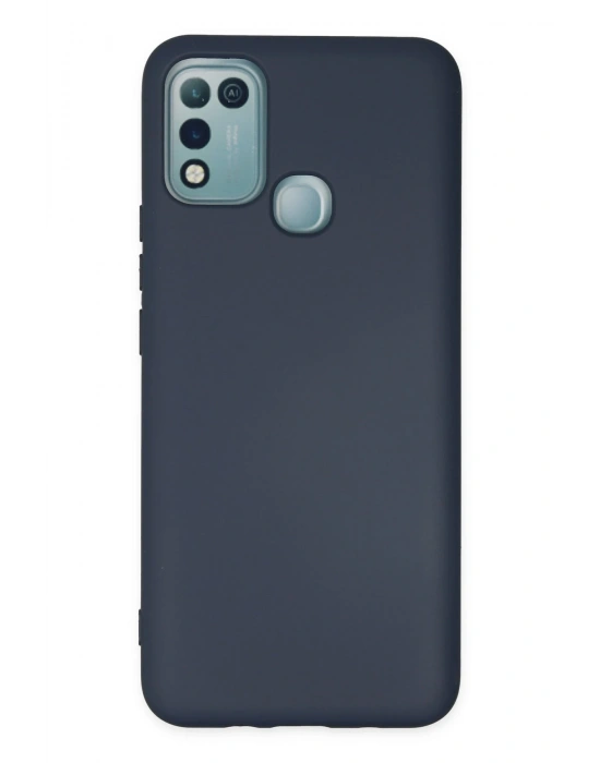Newface İnfinix Hot 10 Play Kılıf Nano içi Kadife Silikon - Lacivert