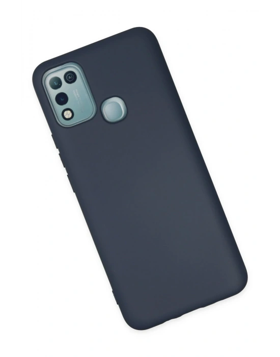 Newface İnfinix Hot 10 Play Kılıf Nano içi Kadife Silikon - Lacivert