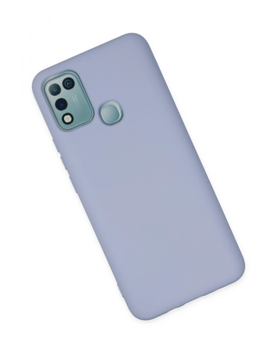 Newface İnfinix Hot 10 Play Kılıf Nano içi Kadife Silikon - Lila
