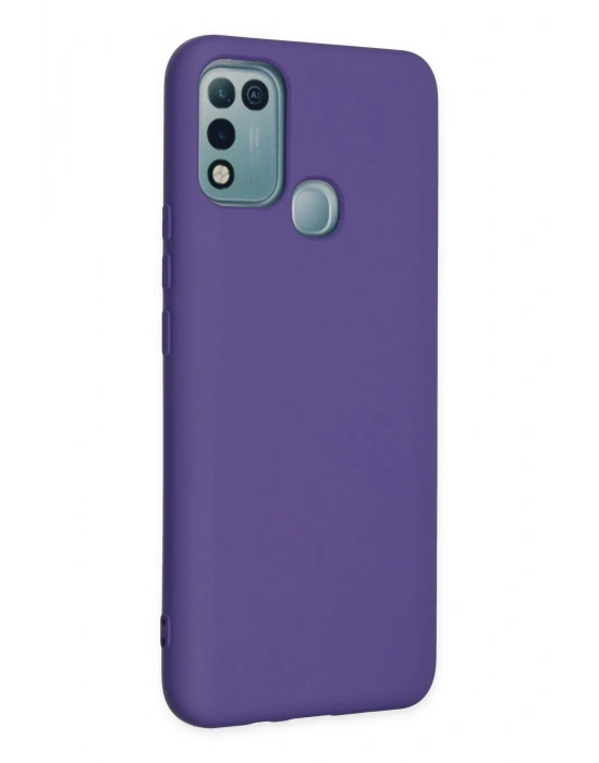 Newface İnfinix Hot 10 Play Kılıf Nano içi Kadife Silikon - Mor