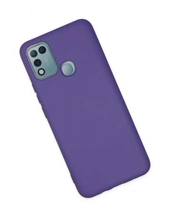 Newface İnfinix Hot 10 Play Kılıf Nano içi Kadife Silikon - Mor