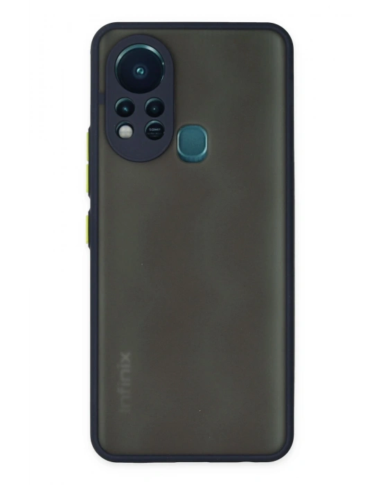 Newface İnfinix Hot 11s Kılıf Montreal Silikon Kapak - Lacivert