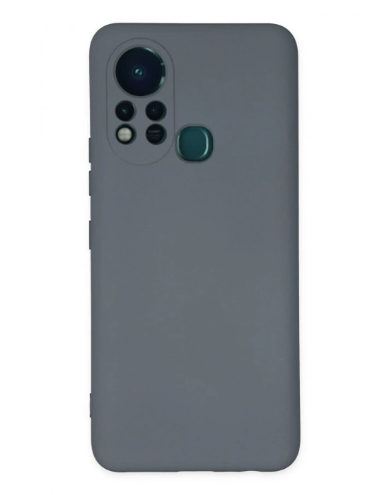Newface İnfinix Hot 11s Kılıf Nano içi Kadife Silikon - Gri