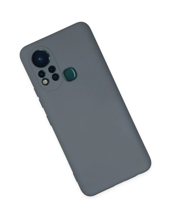 Newface İnfinix Hot 11s Kılıf Nano içi Kadife Silikon - Gri